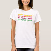 T-Shirt de lecture d'un chapitre de plus (Devant)