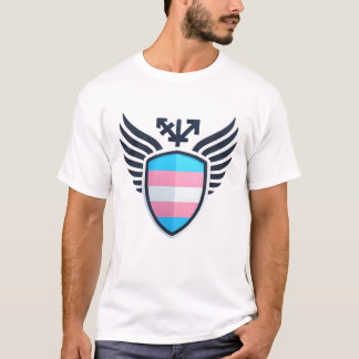 T-shirt de l'écu du drapeau trans