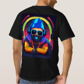 T-shirt de l'égaliseur graphique DJ Vibes - léger (Dos)