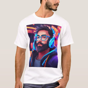 T-shirt de l'égaliseur graphique DJ Vibes - léger