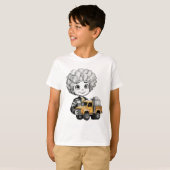 T-shirt de l'enfant du camionneur junior Unisex (Devant entier)