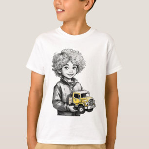 T-shirt de l'enfant du camionneur junior Unisex