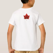 T-shirt de l'enfant portant le drapeau du Canada (Dos)