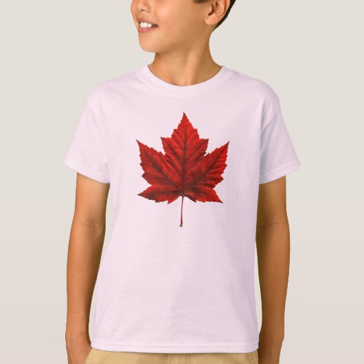 T-shirt de l'enfant pour le Canada Tee Ringer Mapl (Devant)