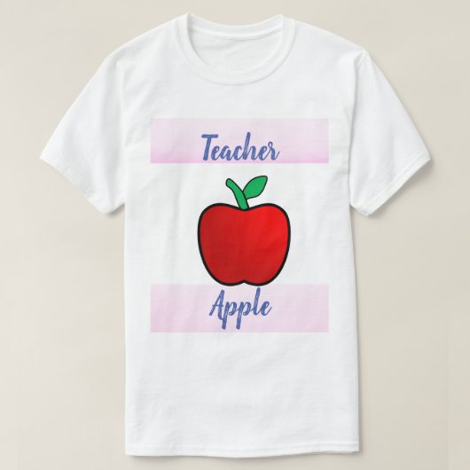 T-shirt de l'enseignant Apple (Design devant)