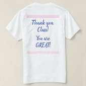 T-shirt de l'enseignant Apple (Design dos)