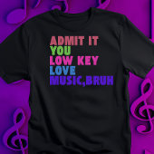 T-shirt de l'enseignant de musique basse clé
