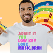 T-shirt de l'enseignant de musique basse clé