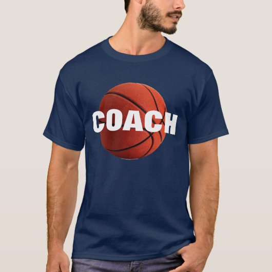T-shirt de l'entraîneur de basket-ball - Tee - shi (Devant)