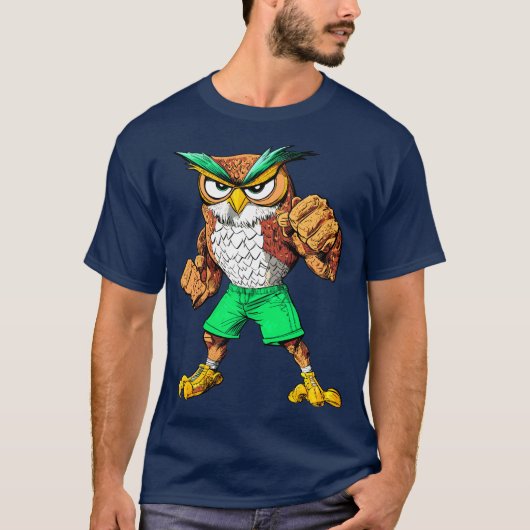 T-shirt de l'entraîneur sportif Owl (Devant)