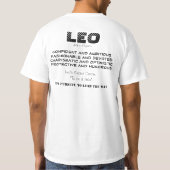 T-shirt de Leo Zodiac (Dos)