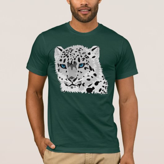 T-shirt de léopard de neige (Devant)