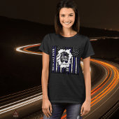 T-shirt de l'épouse de la police de la ligne bleue