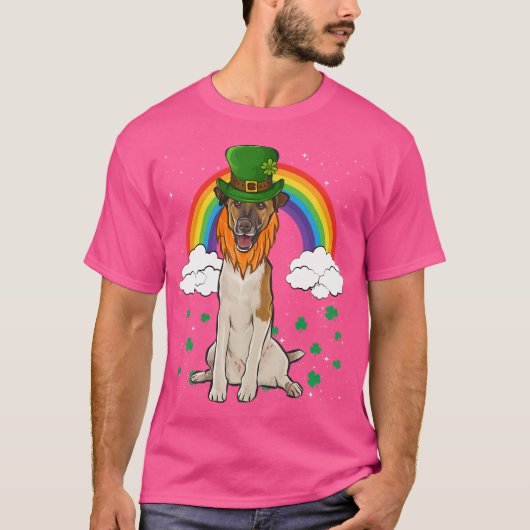 T-shirt De Leprechaun Smooth Fox Terrier (Devant)