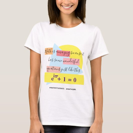 T-shirt de l'équation mathématique (Devant)