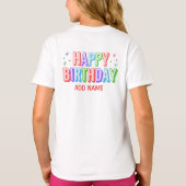 T-Shirt de l'équipe d'anniversaire (Dos)