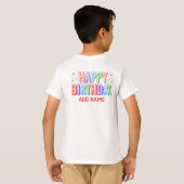 T-Shirt de l'équipe d'anniversaire (Dos entier)