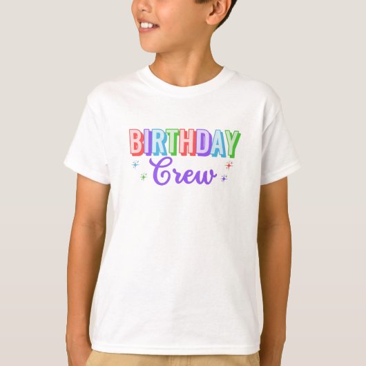 T-Shirt de l'équipe d'anniversaire (Devant)