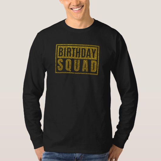 T-shirt de l'équipe d'anniversaire (Devant)