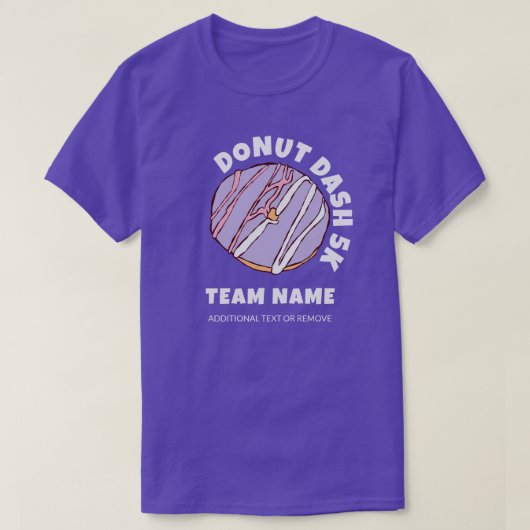 T-shirt de l'équipe de 5k Dash sur mesure (Design devant)