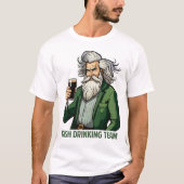 T-shirt de l'équipe de boisson irlandaise (Devant)
