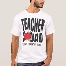 T-shirt de l'équipe enseignant de pomme rouge mign