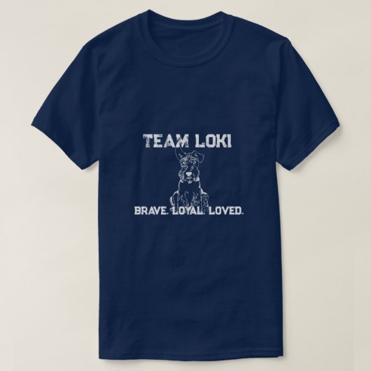 T-shirt de l'équipe Loki Legacy Grunge Navy (Design devant)