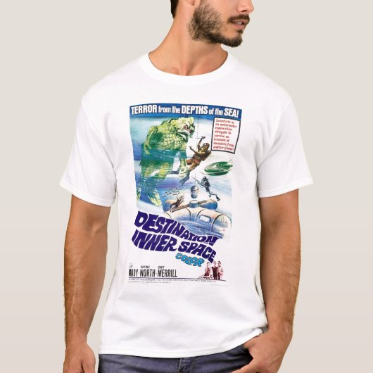 T-shirt de l'espace intérieur de destination rétro (Devant)