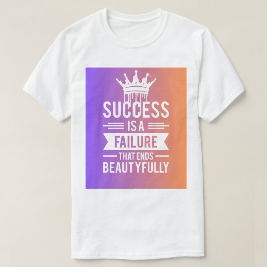 T-Shirt de l'esprit de réussite - Citation motivat (Design devant)