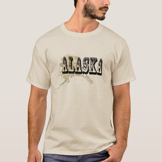 T-shirt de l'État de l'Alaska (Devant)
