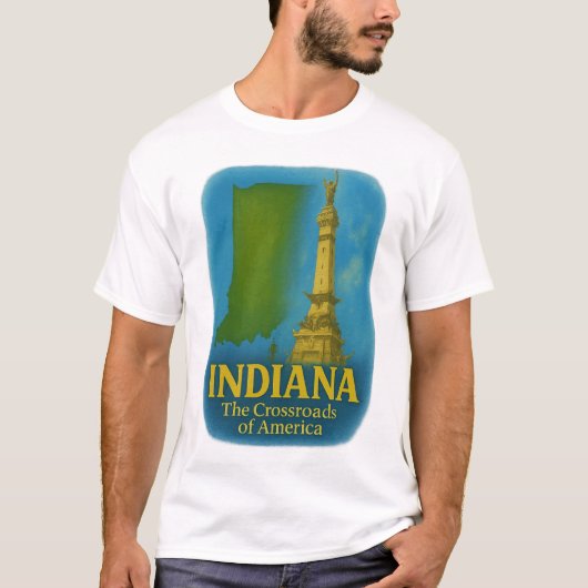 T-shirt de l'état de l'Indiana... (Devant)