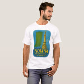 T-shirt de l'état de l'Indiana... (Devant entier)