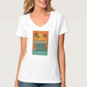 T-shirt de l'État ensoleillé, chemise de vacances
