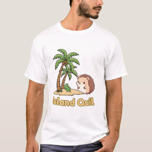 T-shirt de l'été tropical Hérisson à Quill de l'Îl