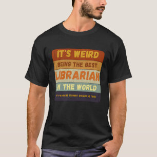 T-shirt De L'Étudiant Au Meilleur Bibliothécaire Du Monde
