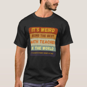 T-shirt De L'Étudiant Au Meilleur Enseignant En Mathématiq