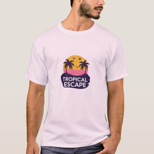 T-shirt de l'évasion tropicale (Devant)