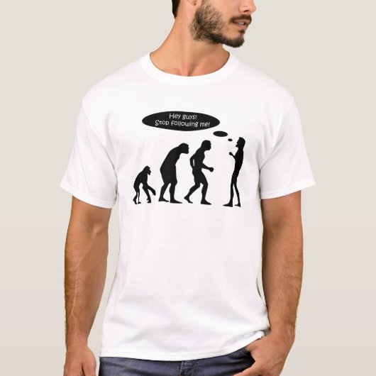 T-shirt de l'évolution drôle (Devant)