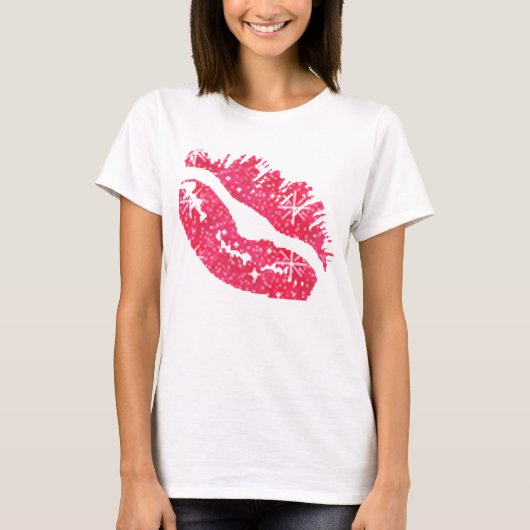 T-shirt de lèvres d'étincelle (Devant)
