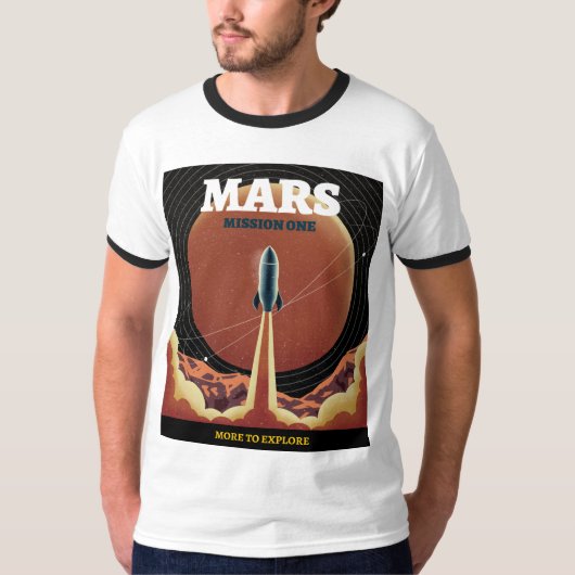 T-shirt de l'expédition Retro Mars (Devant)