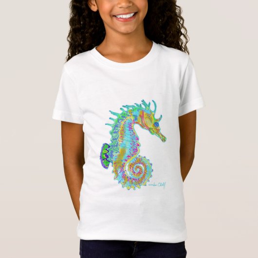 T-shirt de l'hippocampe de la fille (Devant)