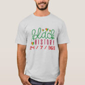 T-Shirt de l'Histoire des Noirs (Devant)