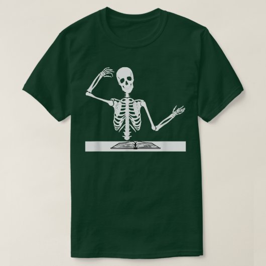 T-shirt de l'histoire du livre de l'enseignant Ske (Design devant)