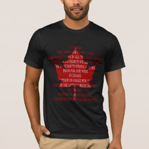 T-shirt de l'hymne du Canada Cadeaux Souvenir Chem