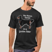 T-shirt de l'icône Gordon Setter (Devant)