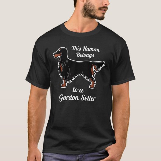 T-shirt de l'icône Gordon Setter (Devant)