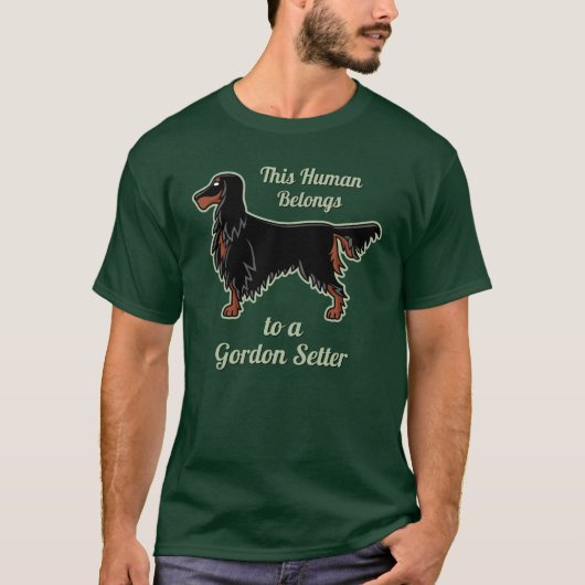T-shirt de l'icône Gordon Setter (Devant)