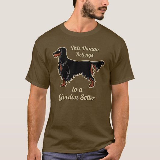 T-shirt de l'icône Gordon Setter (Devant)