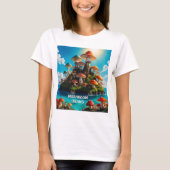 T-SHIRT DE L'ÎLE DE CHAMPIGNONS (Devant)