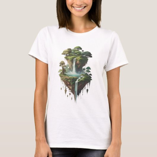 T-shirt de l'île flottante Dreamlike (Devant)